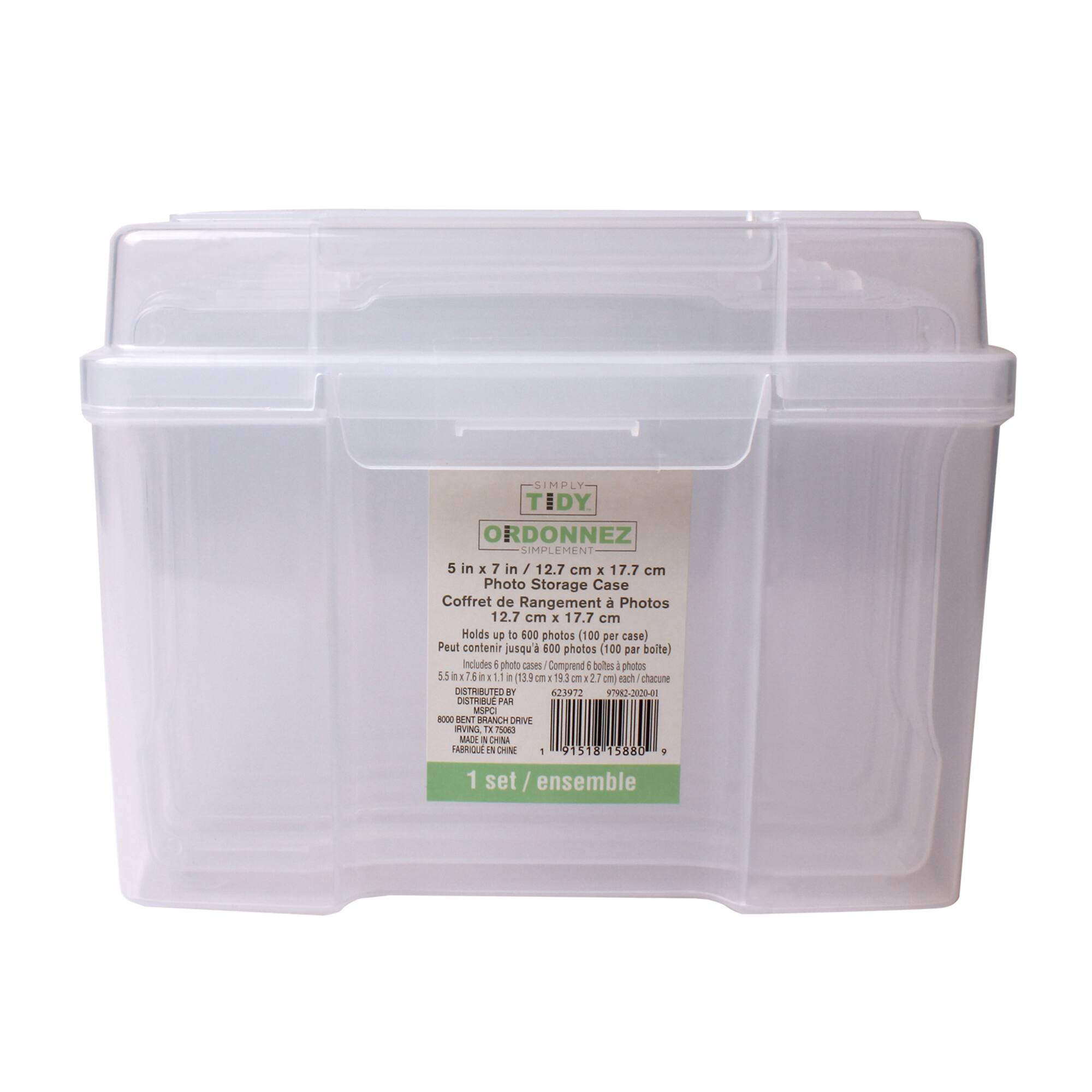 5" x 7" Clear 6-Case Photo Storage Keeper by Simply Tidy®